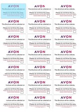Avon Brochure Bag Labels