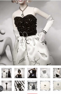 Mark Ryden x Barbie at the Surrealist Ball In Black And White