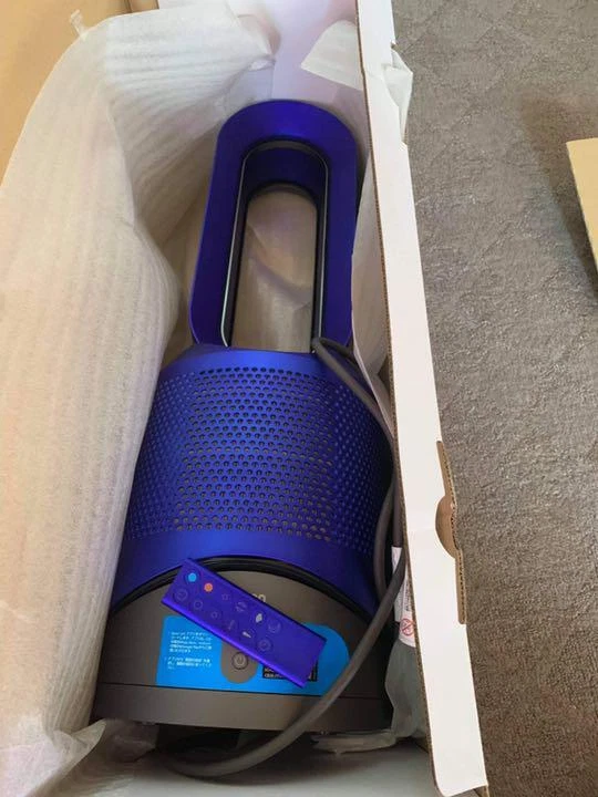 Dyson HP03 IB Pure Hot Cool Link Air Purifier Blue With Remote Controller Good