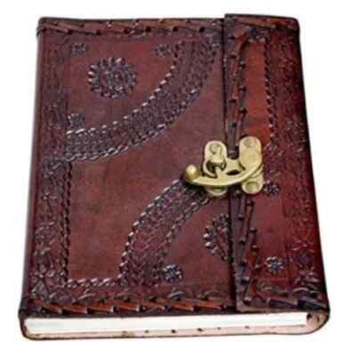 Genuine Leather Journal   6''x8'' with 200 Lined Pages Buy One, Get One Free