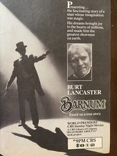 Barnum, Burt Lancaster, Full Page TV Guide Ad