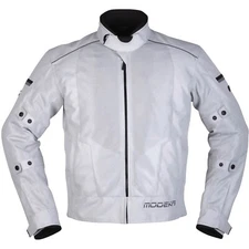 Mens Motorcycle Jacket 5XL - Modeka Veo Air - Summer Textile Mesh Light Grey