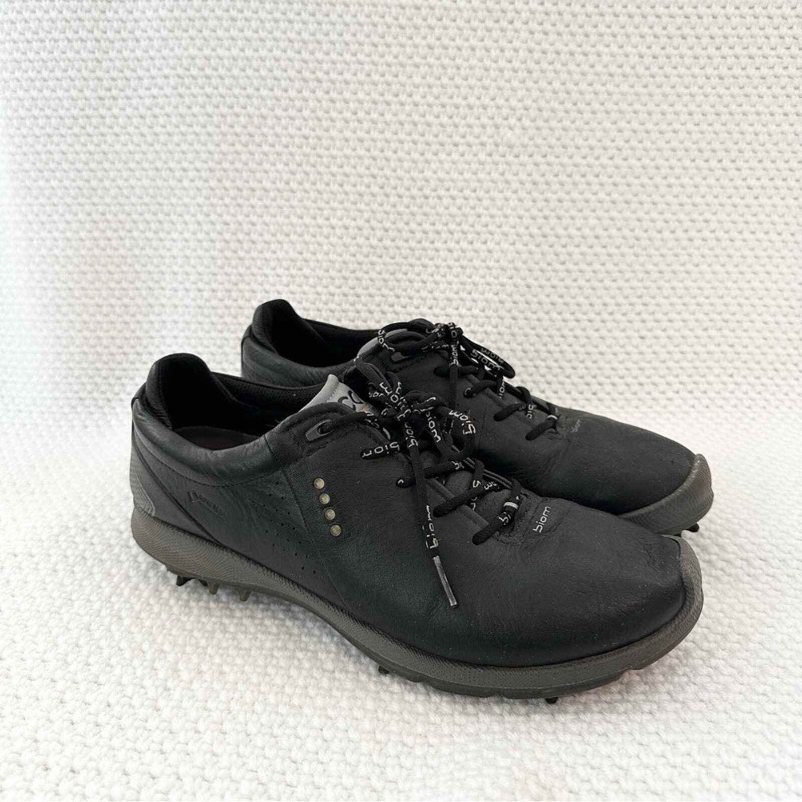 Ecco Black Leather Biom G 2 Men&rsquo;s Golf Shoe 41