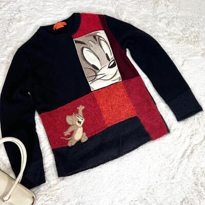 ICEBERG Tom & Jerry Knit Black Women's Size M From Japan ICEBERG Tom & Jerry Knit Black Women's Size M From Japan