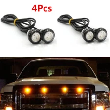 New Amber LED Light For 2009-2015 Ford F150 Raptor Style Grille Light Kit 4Pcs