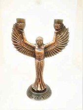 Antique Brass & Bronze Collectibles Statues Angel Figurine 12 Inch Candle Stand