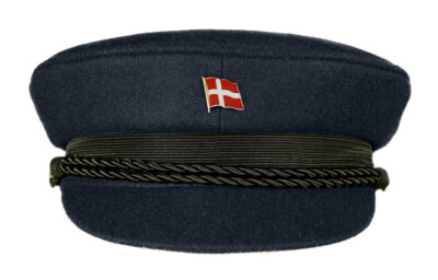 MADSea Elbsegler Premium Tuch mit Flaggenpin Dänemark dunkelblau Pin Mütze Hut