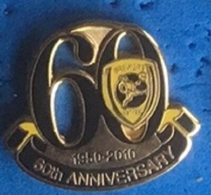 Burton Albion FC 60th Anniversary 2010 enamel lapel badge ...