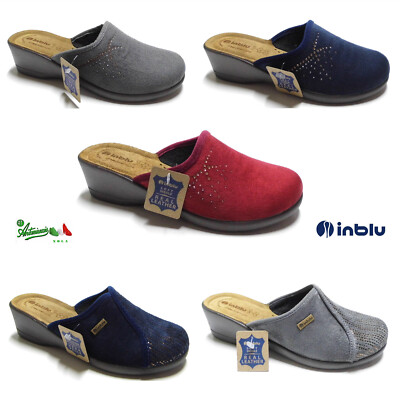 INBLU CIABATTE PANTOFOLE donna basse flessibili invernali calde RB-50 cane  gatto EUR 14,00 - PicClick IT