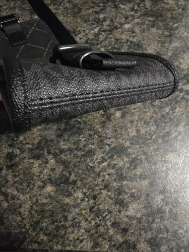 Michael Kors Cooper Slim Phone Crossbody Bag Coin Pouch Mk Logo Black - Picture 6 of 6