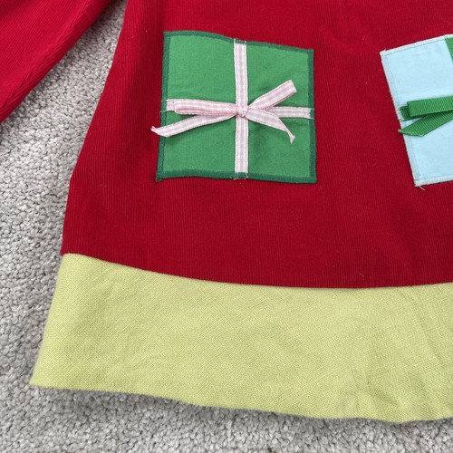 Toddler Christmas Outfit Pants Shirt 4T Embroidered Gifts Boutique Red Corduroy - Picture 5 of 24