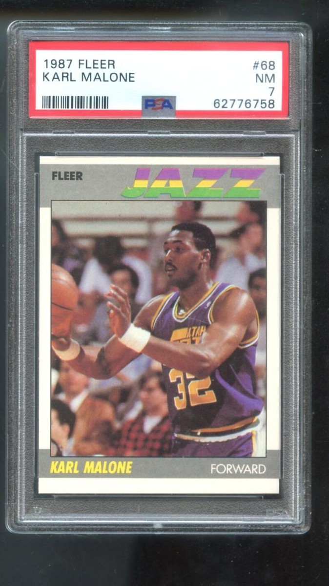 その他 NBA Karl Malone (37) 1987-88 Fleer #68 Karl Malone PSA 7 Graded Basketball Card