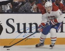 Montreal Canadiens Brendan Gallagher Signed Autographed 8x10 NHL Photo COA #18