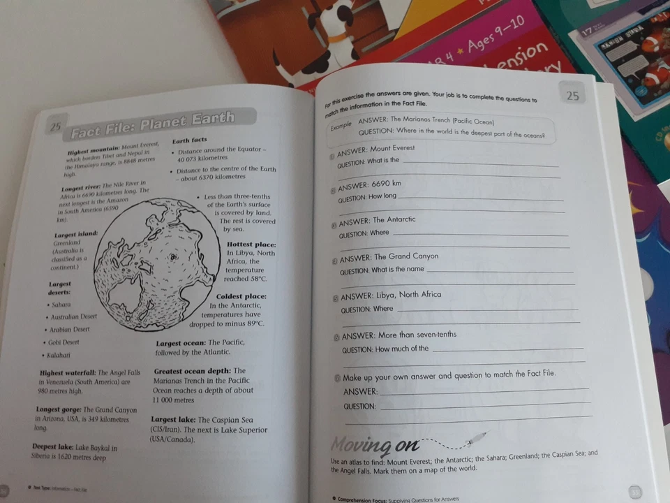 5 x Educational Books, Homeschooling, English, Comprehension, Grades 3 & 4, New - image 3 of 4