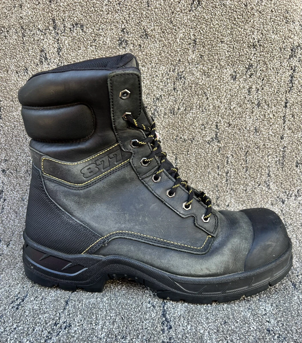 Dakota 8 Work Boots 8877 Steel Toe & Plate Insulated Black Leather 13 US  Men Sz