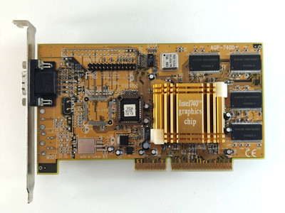 Intel 740 Grafikchip AGP-740D, 8 MB SDRAM AGP erste Intel-Grafikkarte 1998