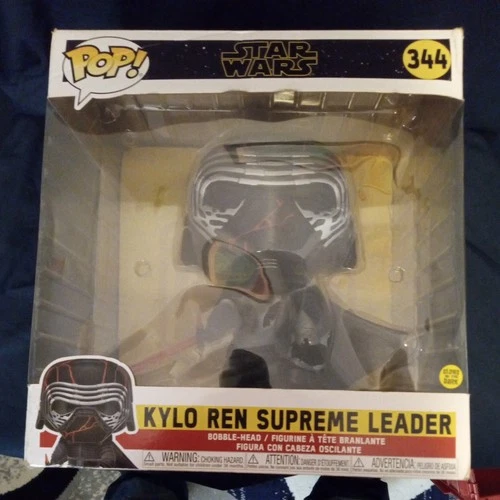 Funko Pop! Jumbo 10 inch Star Wars - Kylo Ren Supreme Leader (Glow) #344 glow in