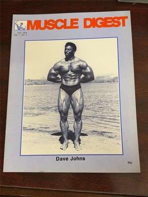 MUSCLE DIGEST bodybuilding ISSUE #2 magazine DAVE JOHNS 10-76