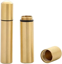 2Pcs Brass Portable Toothpick Holder Pocket Toothpick Box Pocket Container Tooth