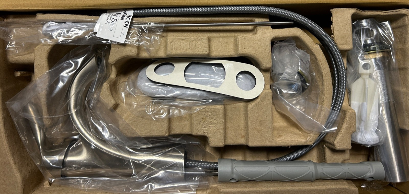 Moen 6400BN Eva One Handle Single Hole Bathroom Sink Faucet 