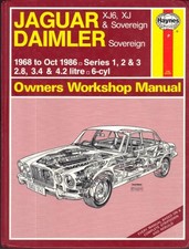 JAGUAR XJ6,XJ,COUPE,DAIMLER SOVEREIGN SERIE 1,2 & 3 HAYNES HANDBUCH 1968-1986