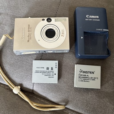 Canon PowerShot SD1000 Compact Digital Camera 7.1MP 3x Zoom Silver