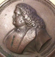 1698 1st Russian Chancellor Count Feodor Alexeyevich Golovin Rampant Lion Medal!