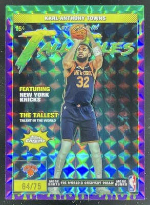 2025-26 Topps Chrome Tall Tales Geometric Purple #TT-10 Karl-Anthony Towns /75