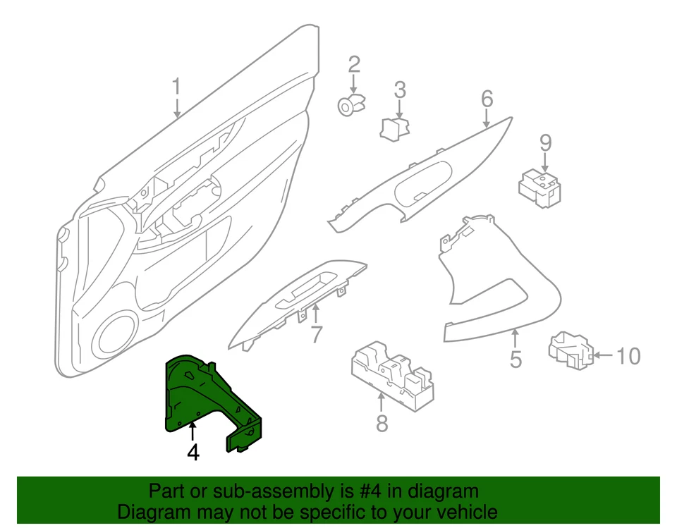 正品日产拉手 80950-4BA0A — 第 2/2 张图片