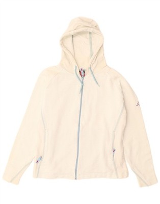 Kappa Damen Kapuzenpullover mit Reißverschluss UK 14 Medium weiß AS44