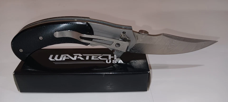 Wartech - Cuchillo cerrado táctico asistido por resorte de 4,75" Foto 2 de 4
