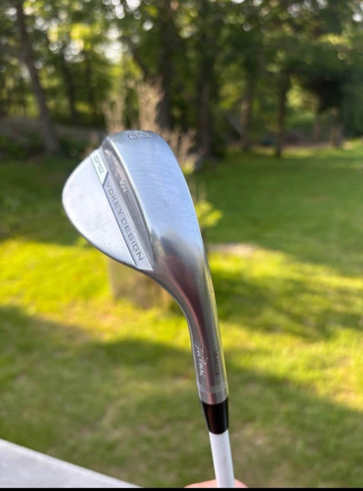 Vokey SM9 Brushed Steel Wedge, Green - Titleist Golf Club