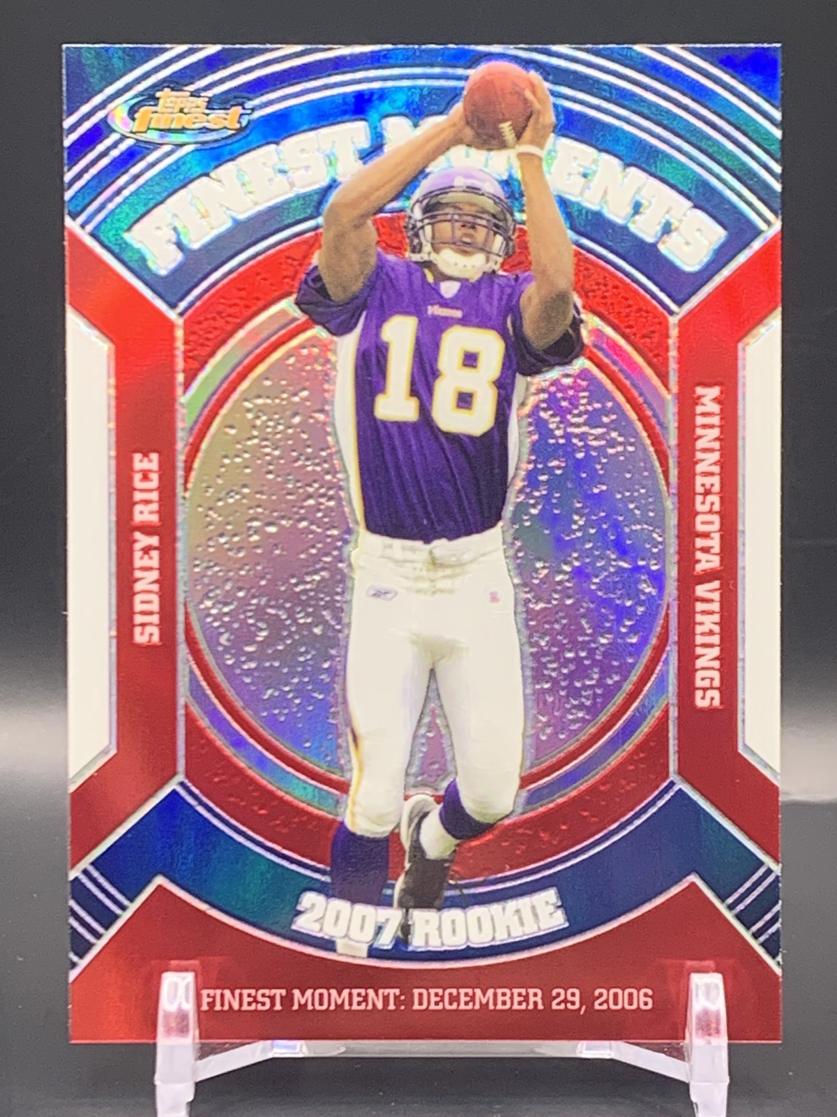 Sidney Rice Finest Moments #RFMSR Refractor