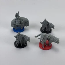 4Pcs Scythe Miniatures Board Game Figure Steampunk Sci-fi DND  Dungeons & Dragon