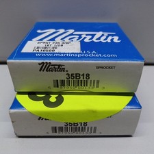 LOT of 2 Martin 35B18 Sprocket  35 3/8 Pitch - NEW in BOX SEALED 