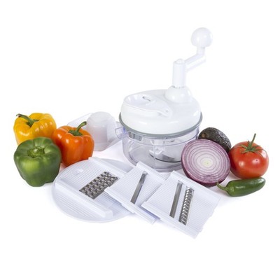 Manual Food Chopper - 5 in 1 Miracle Chopper, Salsa Maker, Blender, Slicer, S...