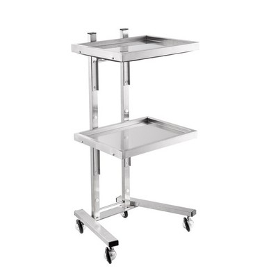 Professional Stainless Steel Salon Rolling Utility Tray Cart Medical Tattoo