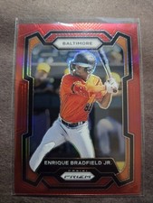 2024 Panini Prizm - Enrique Bradfield #6 Red Prizm /299 (RC)
