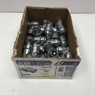 #ad Arlington 38AST 50 Snap 2 It Snap In Conduit Cable Connectors 50 Pack NIOB $74.62