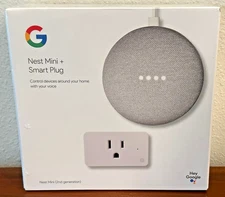 New Sealed Google Assistant Nest Mini + Smart Plug 2nd Generation