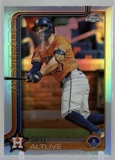 Jose Altuve 2025 Topps Chrome #77 Refractor Houston Astros MLB