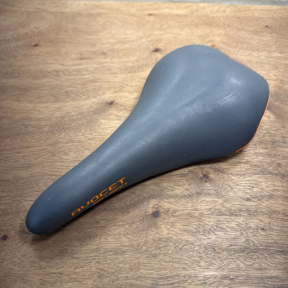 AVOCET AMPD X-Country R Saddle Ti Rails Gray Orange - Image 2 of 4