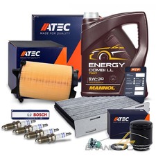 ATEC INSPEKTIONSPAKET F&Uuml;R AUDI A3 SEAT SKODA VW GOLF 6 TOURAN 1.2 1.4 TSI TFSI