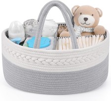 Cotton Rope Baby Diaper Caddy