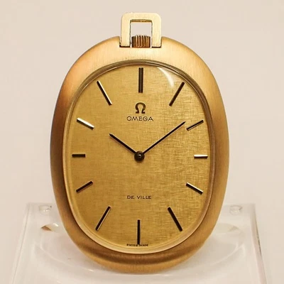 OMEGA LEPINE TASCHENUHR DE VILLE FRACKUHR ca. 1970 Ref. 111.1737 GOLD 18K - Bild 1 von 4