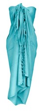 Sarong Wrap from Bali Your Choice of Design Beach Cover Up Turquoise Plus Size