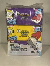 Tejido facial emergente BTS BT21 artículos auténticos oficiales TATA, Cooky Koya