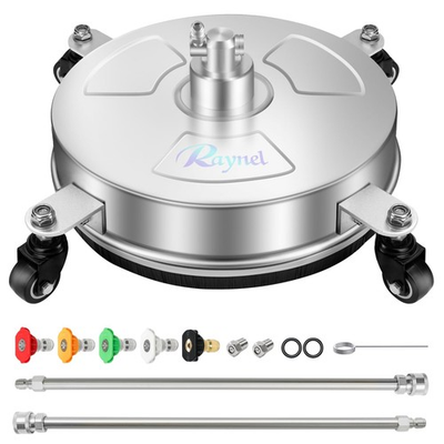 #ad #ad 14#x27;#x27; Pressure Washer Surface Cleaner with 4 Wheels Stainless Steel Housing ... $74.10