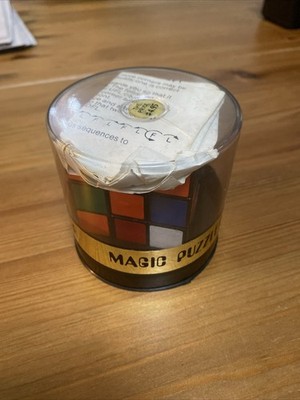 Original Vintage 1980 s Rubiks Cube 3x3x3 by Ideal - Fantastic Boxed Condition! 