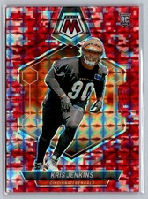 2024 Panini Mosaic #348 Kris Jenkins Mosaic Camo Pink